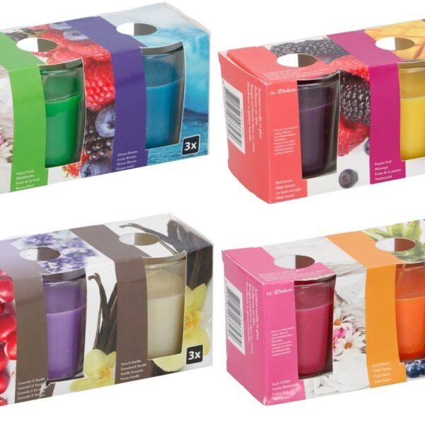 Articasa Candle Scented in glass 3pcs