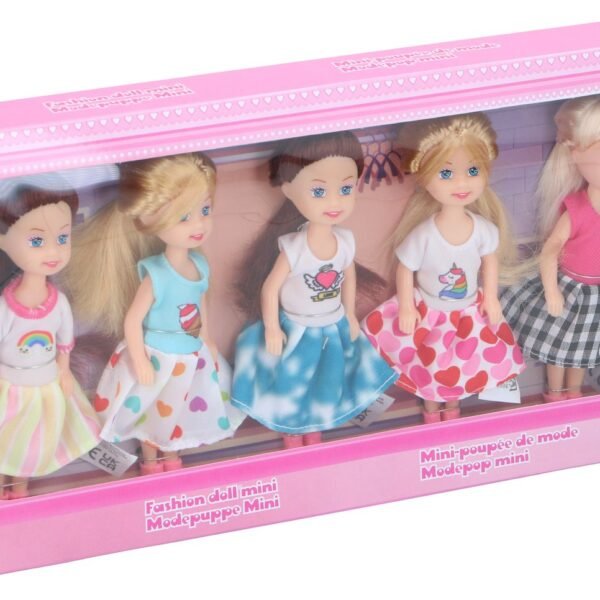 Eddy Toys Fashion doll mini 5pcs