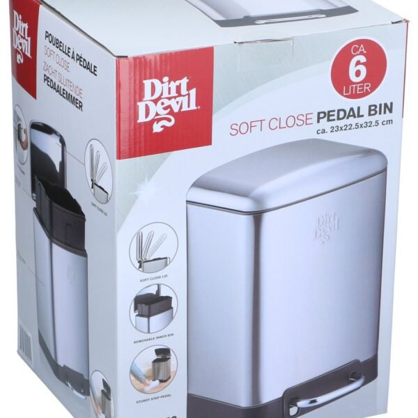 Dirt Devil Pedal bin 6L soft close
