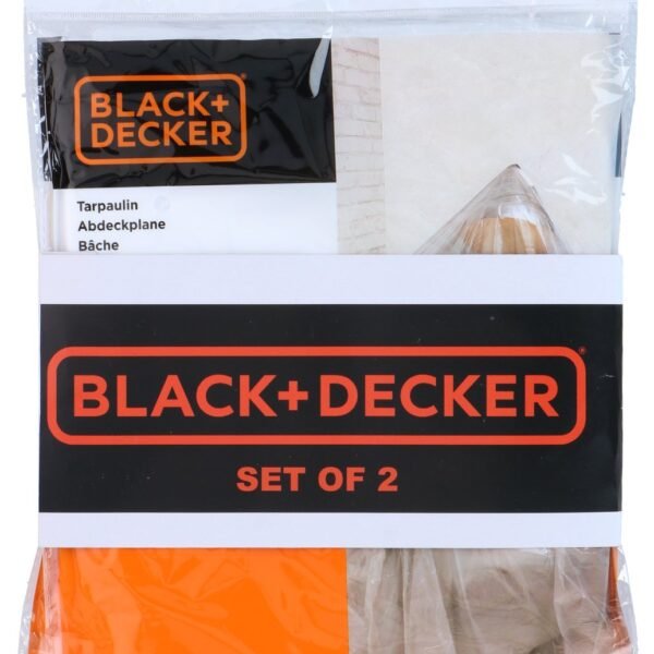 Black+Decker Tarpaulin 5x4m 2pc