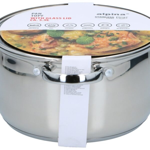 Alpina Pan w/lid 6.1L Ø24cm