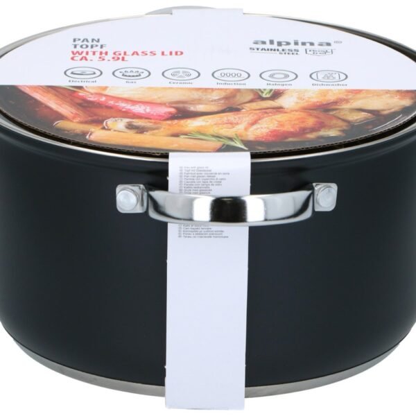 Alpina Pan w/lid 6.1L Ø24cm