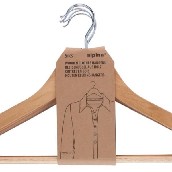 Alpina Wooden hanger 5pc
