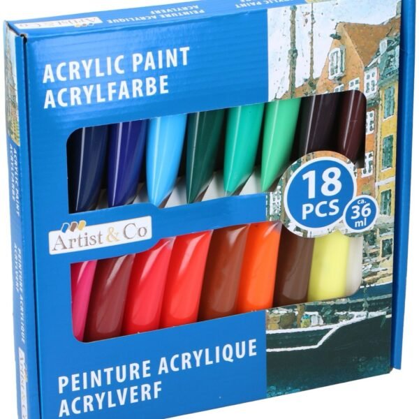 Artistco Paint Acrylic 18pcs 36ml