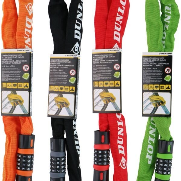 Dunlop Combination chain lock 4ass ST