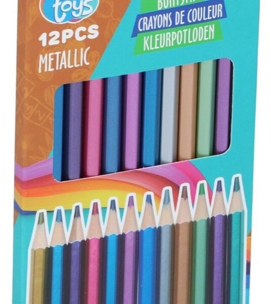 Eddy Toys Colouring pencil metallic 12pc