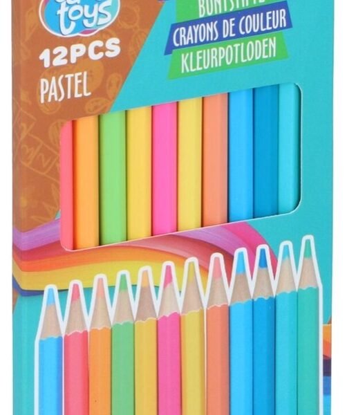 Eddy Toys Colouring pencil pastel 12pc