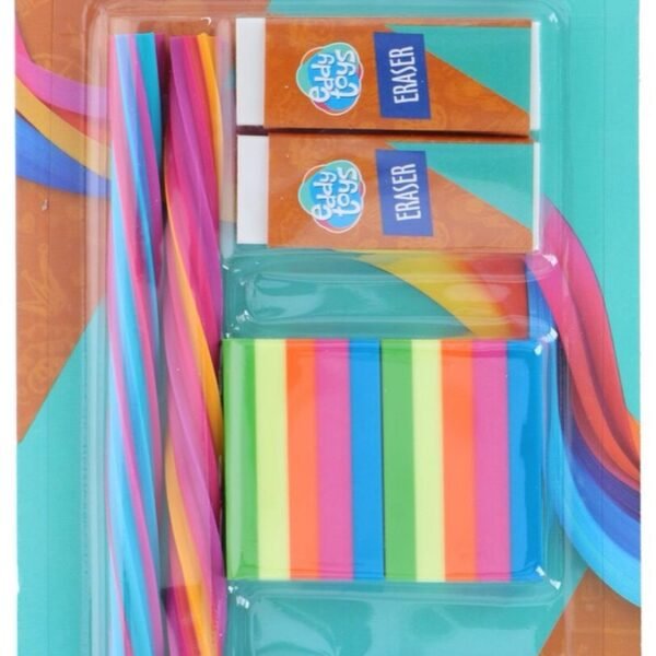 Eddy Toys Eraser & sharpener set 8pc