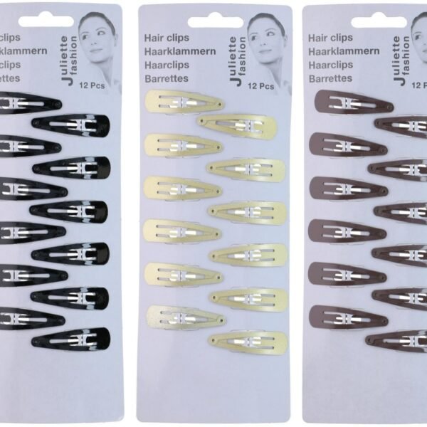 Juliette Fashion Hair Clips 3as 12pc