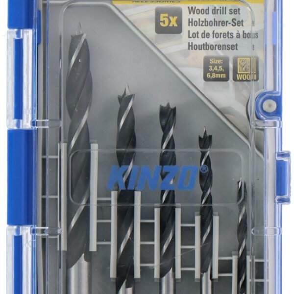 Kinzo Drill set wood 5pcs ST