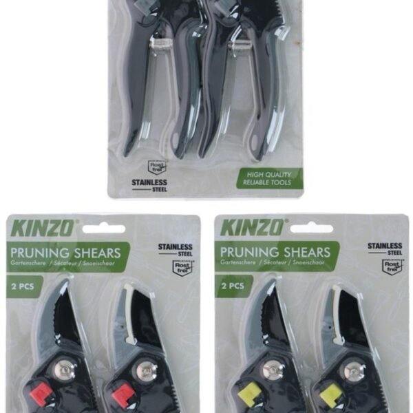 Kinzo Pruning shears 20cm 2pc 3as