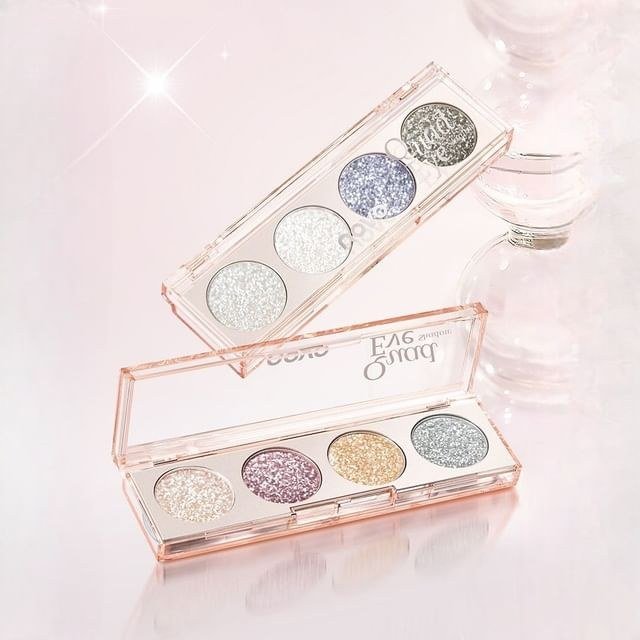 NOVO Dazzling Vivid Quad Eyeshadow Palette – 03# Icey Flash, 4.8g