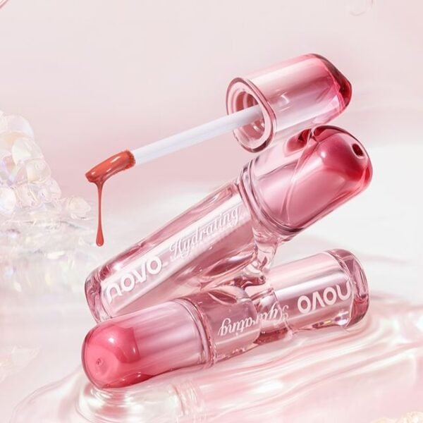 NOVO Zero-Sensation Mirror Hydrating Lip Gloss – 20# Cinnamon Brown, 2g