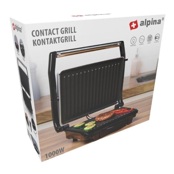 Alpina Contact grill 230V 1000W Silver