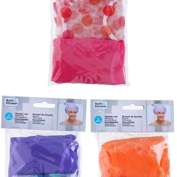 Bath & Shower Shower cap 3pcs Ø28cm