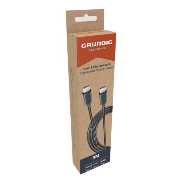 Grundig Cable Usb-c-usb-c 2.0 3m Blk
