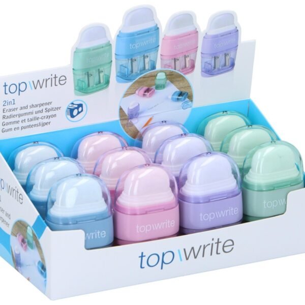 Topwrite Eraser and sharpener 4as