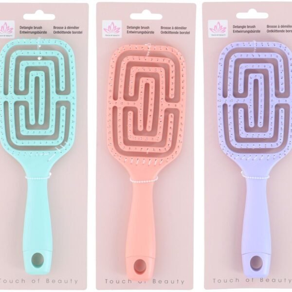 Touch Of Beauty Hairbrush 4as Bamboo