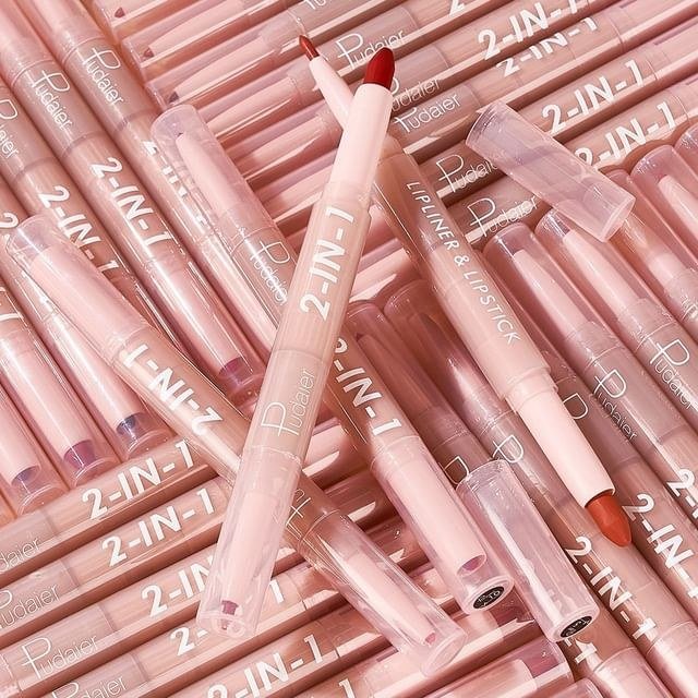 Pudaier Dual Head Lip Liner & Lipstick – 06, 3.5g