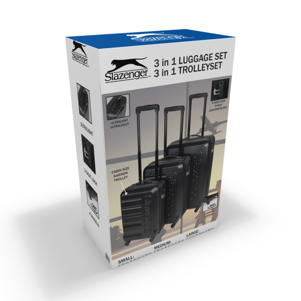 Slazenger Trolley Set 3pc
