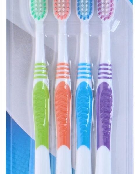 Soft toothbrush 4as 4pc