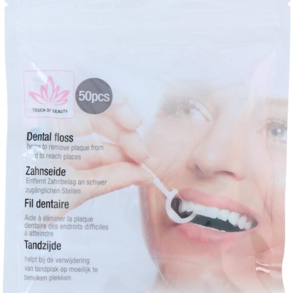 Touch Of Beauty Dental Floss 50pcs 2in1