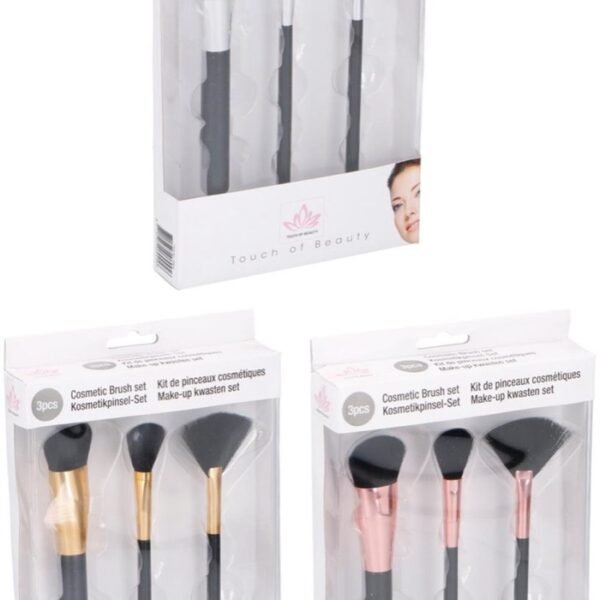 Touch Of Beauty Make up brush 3pcs/set