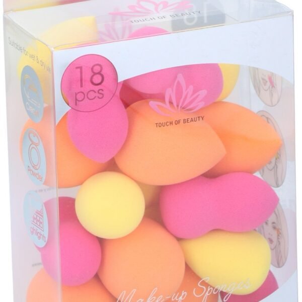 Touch Of Beauty Make-up Sponges 3as 18pc
